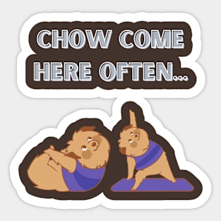 chow chow dog t-shirt Sticker